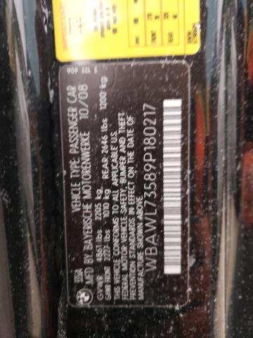 Photo 10 from auction – 2009 BMW 335 I with VIN WBAWL73589P180217