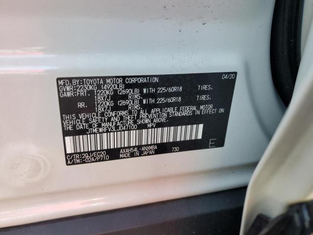 Photo 10 from auction – 2020 TOYOTA RAV4 XSE with VIN JTMEWRFV3LJ047100