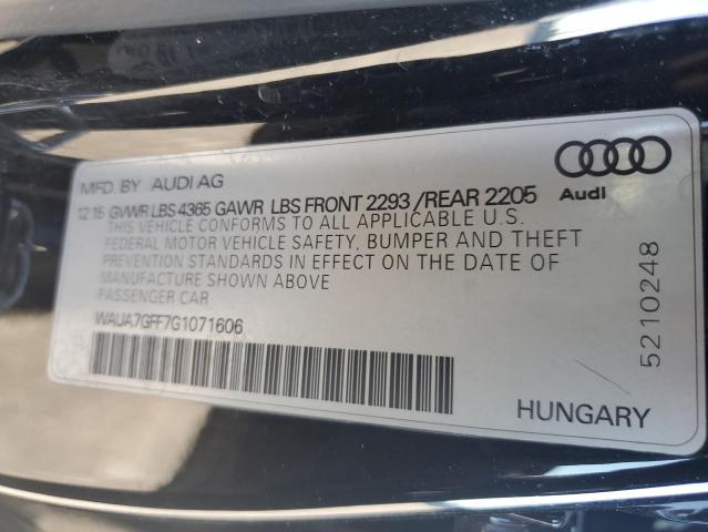 Photo 10 from auction – 2016 AUDI A3 PREMIUM with VIN WAUA7GFF7G1071606