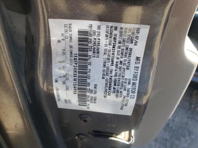 Photo 10 from auction – 2005 FORD FOCUS ZX4 with VIN 1FAFP34N35W154998