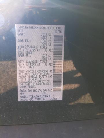 Photo 10 from auction – 2017 NISSAN ROGUE S with VIN 5N1AT2MT5HC766842