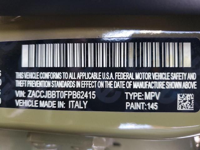 Photo 10 from auction – 2015 JEEP RENEGADE L with VIN ZACCJBBT0FPB62415