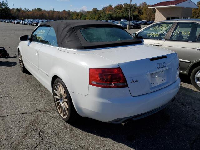Photo 3 from auction – 2009 AUDI A4 3.2 CAB with VIN WAUDH48H09K006696