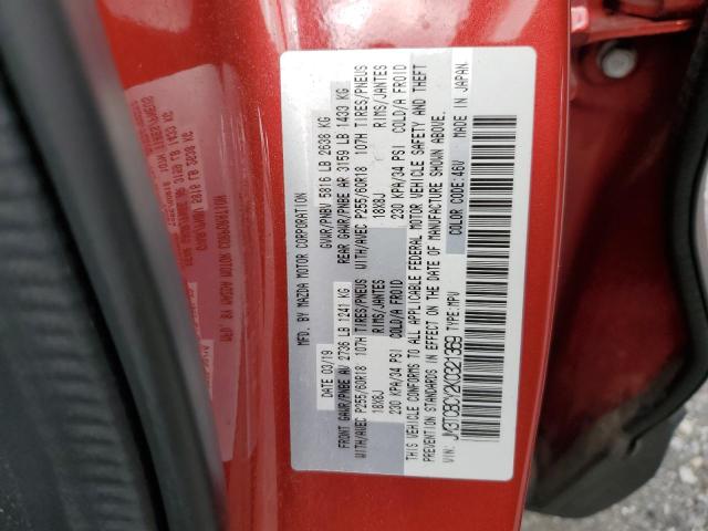 Photo 10 from auction – 2019 MAZDA CX-9 TOURI with VIN JM3TCBCY2K0321369