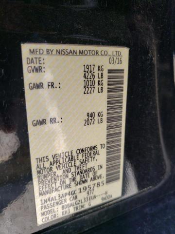 Photo 10 from auction – 2016 NISSAN ALTIMA 2.5 with VIN 1N4AL3AP4GC195785