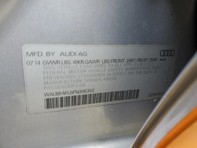 Photo 10 from auction – 2015 AUDI A4 PREMIUM with VIN WAUBFAFL6FN006392