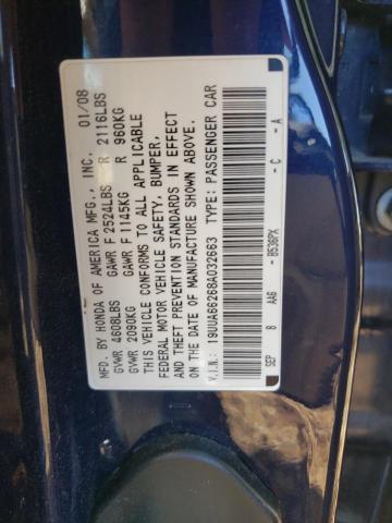 Photo 10 from auction – 2008 ACURA TL with VIN 19UUA66268A032663