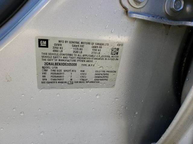 Photo 10 from auction – 2013 CHEVROLET EQUINOX LS with VIN 2GNALBEK8D6305008