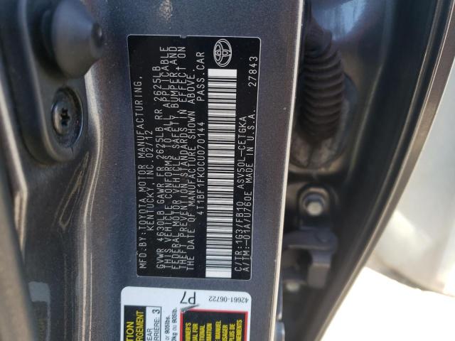 Photo 10 from auction – 2012 TOYOTA CAMRY BASE with VIN 4T1BF1FK0CU070144