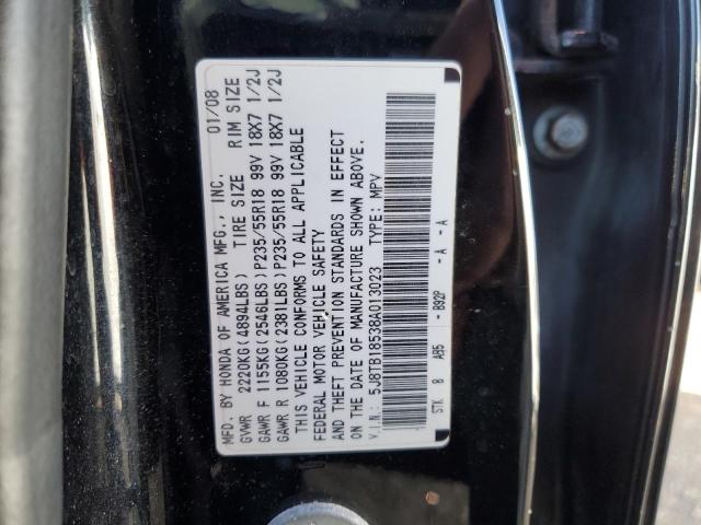 Photo 10 from auction – 2008 ACURA RDX TECHNO with VIN 5J8TB18538A013023