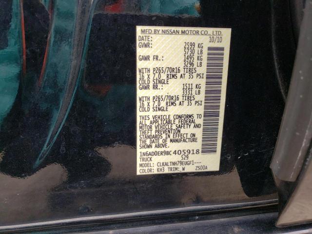 Photo 10 from auction – 2011 NISSAN FRONTIER S with VIN 1N6AD0ER9BC405918