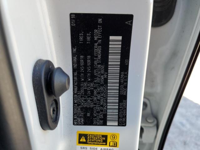 Photo 10 from auction – 2018 TOYOTA HIGHLANDER with VIN 5TDKZRFH1JS535451