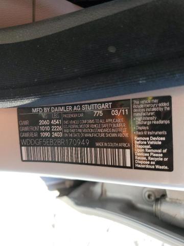 Photo 10 from auction – 2011 MERCEDES-BENZ C 300 with VIN WDDGF5EB2BR170949