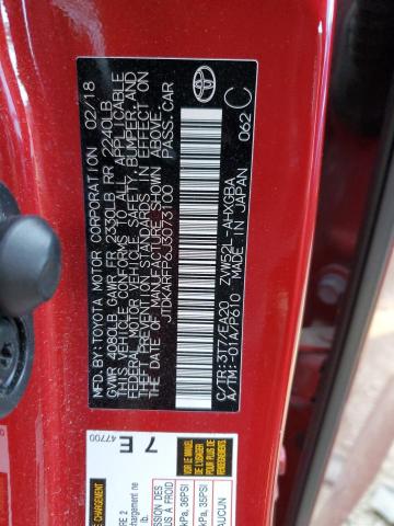 Photo 10 from auction – 2018 TOYOTA PRIUS PRIM with VIN JTDKARFP6J3073100