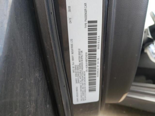 Photo 10 from auction – 2009 SUBARU LEGACY 2.5 with VIN 4S3BL616897216219