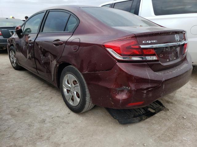 Photo 3 from auction – 2013 HONDA CIVIC LX with VIN 19XFB2F54DE051744