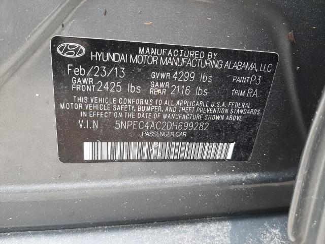 Photo 10 from auction – 2013 HYUNDAI SONATA SE with VIN 5NPEC4AC2DH699282