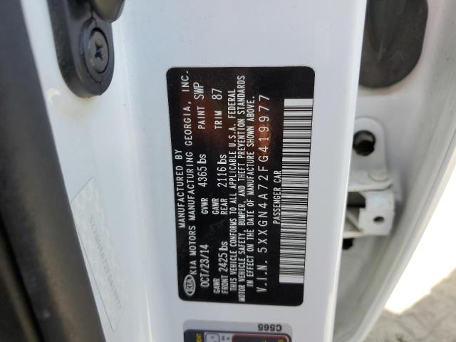Photo 10 from auction – 2015 KIA OPTIMA EX with VIN 5XXGN4A72FG419977