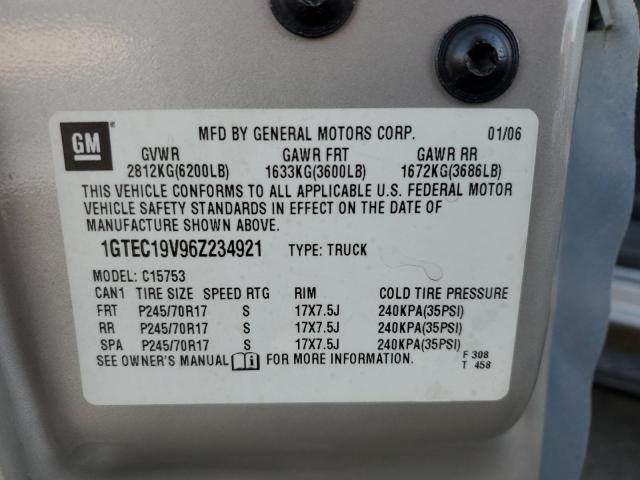 Photo 10 from auction – 2006 GMC NEW SIERRA with VIN 1GTEC19V96Z234921
