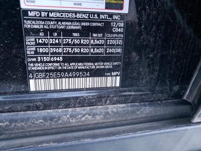 Photo 10 from auction – 2009 MERCEDES-BENZ GL with VIN 4JGBF25E59A499534