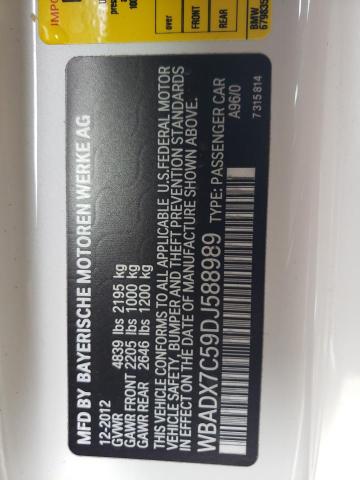 Photo 10 from auction – 2013 BMW 335 I with VIN WBADX7C59DJ588989