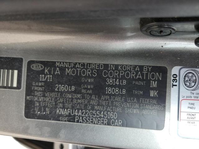 Photo 10 from auction – 2012 KIA FORTE EX with VIN KNAFU4A22C5545160