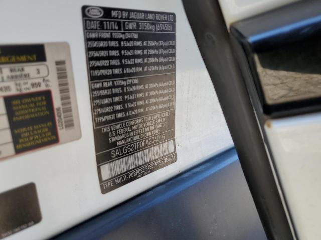 Photo 10 from auction – 2015 LAND ROVER RANGE ROVE with VIN SALGS2TF0FA204006