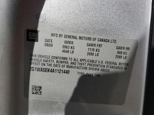 Photo 10 from auction – 2010 CHEVROLET IMPALA LS with VIN 2G1WA5EK4A1121448