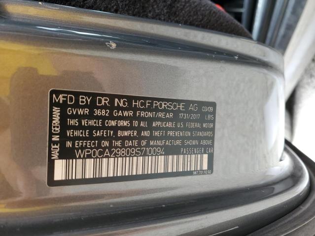 Photo 10 from auction – 2009 PORSCHE BOXSTER with VIN WP0CA29809S710094