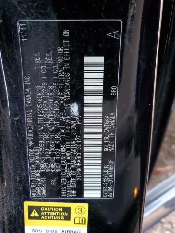 Photo 10 from auction – 2012 LEXUS RX 350 with VIN 2T2BK1BA8CC130127
