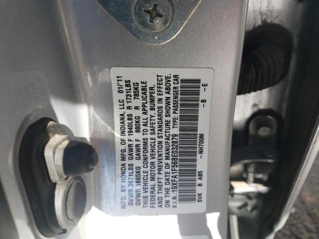 Photo 10 from auction – 2011 HONDA CIVIC LX with VIN 19XFA1F56BE032879