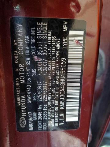 Photo 10 from auction – 2017 HYUNDAI TUCSON LIM with VIN KM8J3CA48HU455659