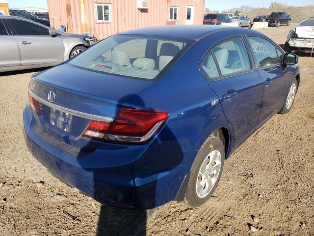 Photo 4 from auction – 2013 HONDA CIVIC LX with VIN 19XFB2F51DE087603