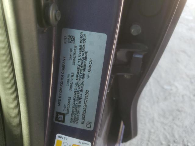 Photo 10 from auction – 2017 CHEVROLET SPARK LS with VIN KL8CB6SA9HC784293