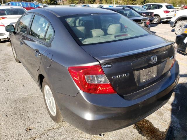 Photo 3 from auction – 2012 HONDA CIVIC HF with VIN 2HGFB2F65CH553983