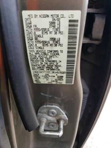 Photo 10 from auction – 2002 NISSAN FRONTIER C with VIN 1N6ED27T72C364260