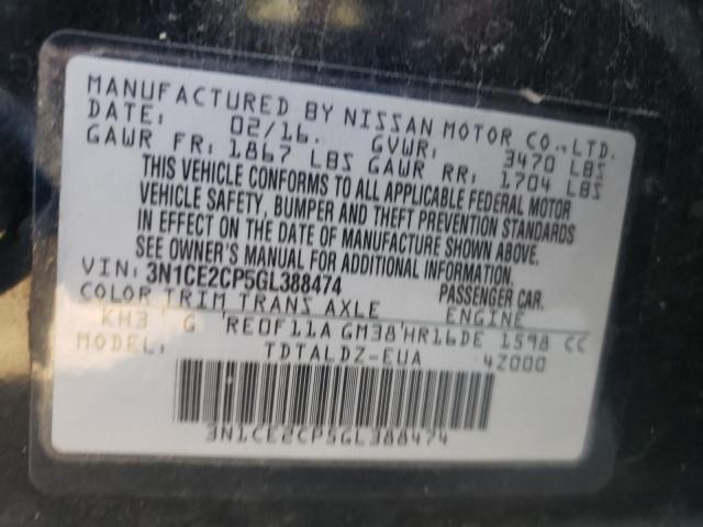 Photo 10 from auction – 2016 NISSAN VERSA NOTE with VIN 3N1CE2CP5GL388474