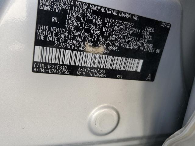 Photo 10 from auction – 2014 TOYOTA RAV4 LE with VIN 2T3ZFREV1EW084055