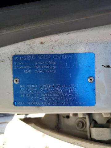 Photo 10 from auction – 2002 SUZUKI XL7 PLUS with VIN JS3TX92V924116297
