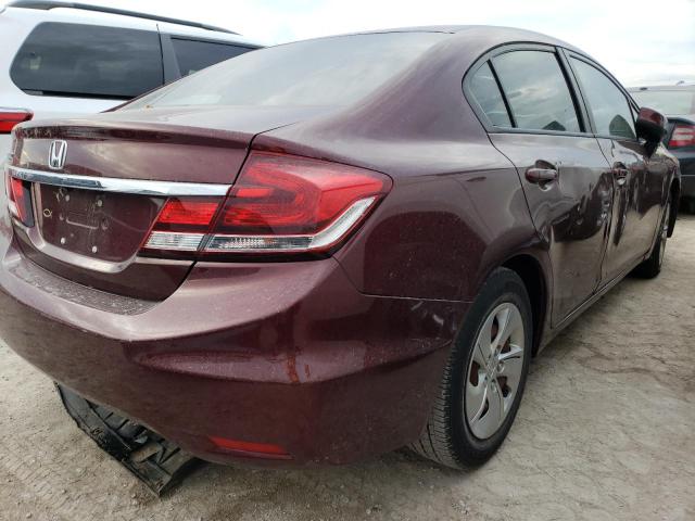 Photo 4 from auction – 2013 HONDA CIVIC LX with VIN 19XFB2F54DE051744
