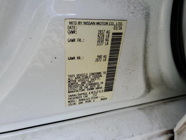Photo 10 from auction – 2016 NISSAN ALTIMA 2.5 with VIN 1N4AL3AP4GC195253