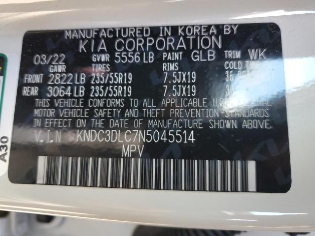 Photo 10 from auction – 2022 KIA EV6 LIGHT with VIN KNDC3DLC7N5045514