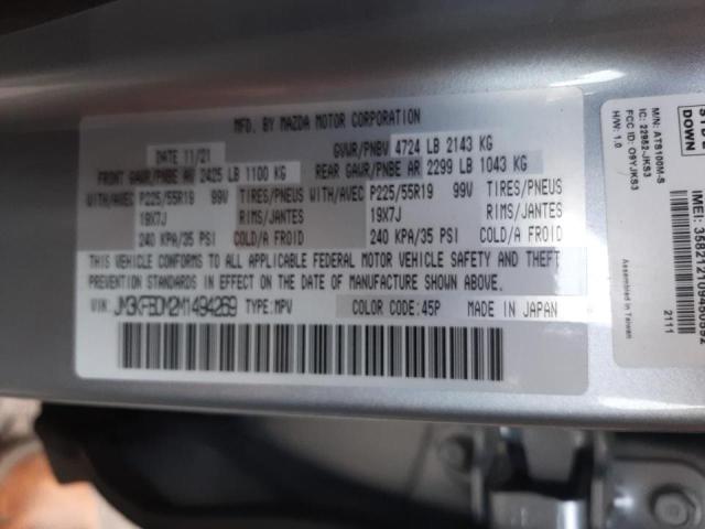 Photo 10 from auction – 2021 MAZDA CX-5 GRAND with VIN JM3KFBDM2M1494269