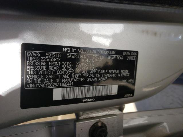 Photo 10 from auction – 2007 VOLVO XC90 3.2 with VIN YV4CY982671360441