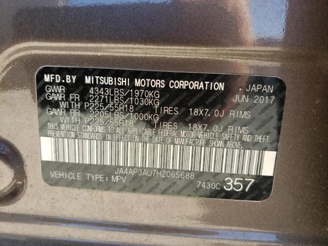 Photo 10 from auction – 2017 MITSUBISHI OUTLANDER with VIN JA4AP3AU7HZ065688