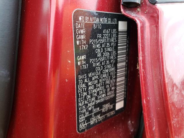 Photo 10 from auction – 2011 NISSAN JUKE S with VIN JN8AF5MV8BT005989