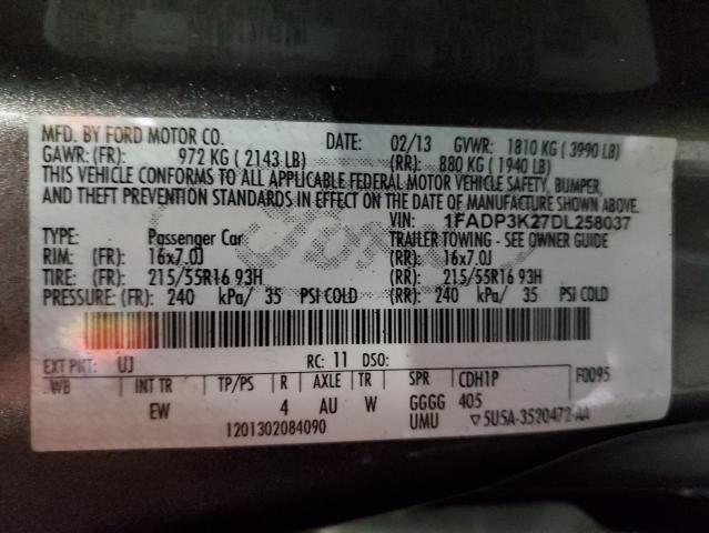 Photo 10 from auction – 2013 FORD FOCUS SE with VIN 1FADP3K27DL258037