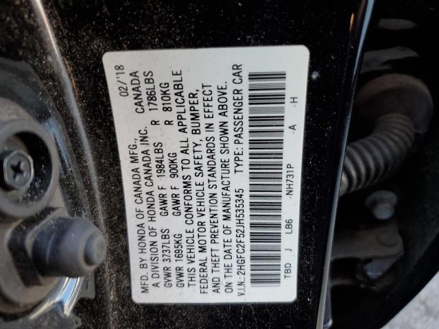 Photo 10 from auction – 2018 HONDA CIVIC LX with VIN 2HGFC2F52JH535345