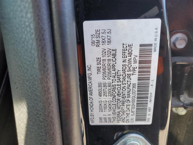 Photo 10 from auction – 2016 ACURA RDX TECHNO with VIN 5J8TB3H55GL007366