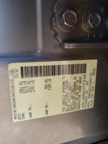 Photo 10 from auction – 2012 NISSAN ALTIMA BAS with VIN 1N4AL2AP0CN577336
